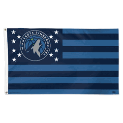 Minnesota Timberwolves Flag 3x5 Deluxe Style Stars and Stripes Design