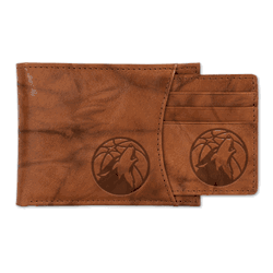 Minnesota Timberwolves  Genuine Leather Slider Wallet