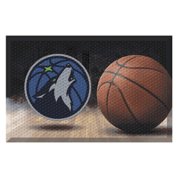 Minnesota Timberwolves Rubber Scraper Door Mat