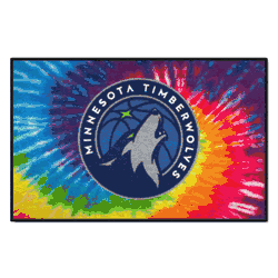 Minnesota Timberwolves Tie Dye Starter Mat Accent Rug - 19in. x 30in.