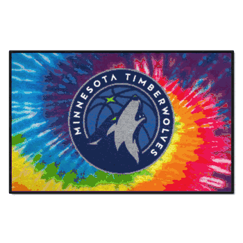 Minnesota Timberwolves Tie Dye Starter Mat Accent Rug - 19in. x 30in.