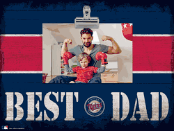 Minnesota Twins 10" x 8" Best Dad with Stripe Clip Frame
