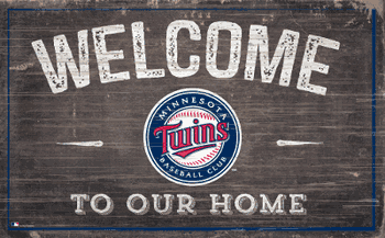 Minnesota Twins 11x19 Welcome to our Home Sign