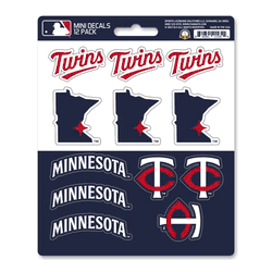 Minnesota Twins 12 Count Mini Decal Sticker Pack