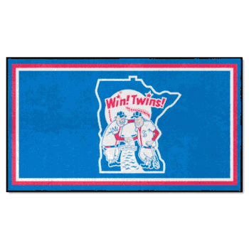Minnesota Twins 3ft. x 5ft. Plush Area Rug - Retro Collection