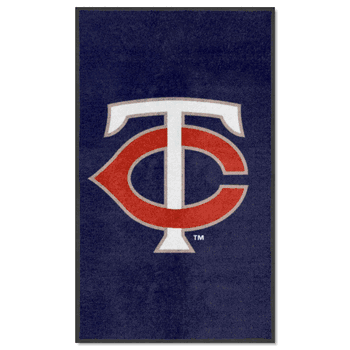 Minnesota Twins 3X5 High-Traffic Mat with Durable Rubber Backing - Portrait Orientation