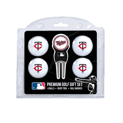 Minnesota Twins 4 Ball Gift Set + Divot Tool & Marker