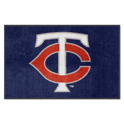 Minnesota Twins 4X6 High-Traffic Mat with Durable Rubber Backing - Landscape Orientation