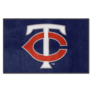 Minnesota Twins 4X6 High-Traffic Mat with Durable Rubber Backing - Landscape Orientation