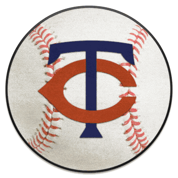 Minnesota Twins Baseball Rug - 27in. Diameter