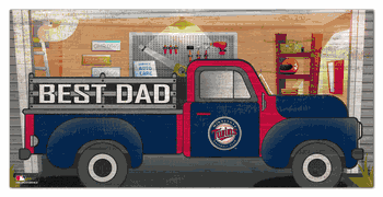 Minnesota Twins Best Dad Truck 6x12 Sign