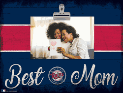 Minnesota Twins Best Mom with Stripe Clip Frame