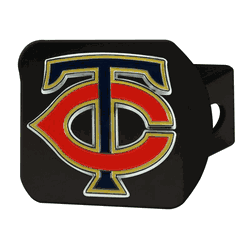 Minnesota Twins Black Metal Hitch Cover - 3D Color Emblem