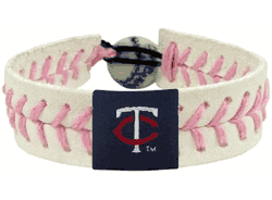 Minnesota Twins Bracelet Baseball Pink Alternate CO