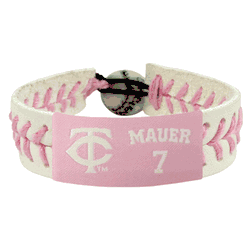 Minnesota Twins Bracelet Baseball Pink Joe Mauer CO
