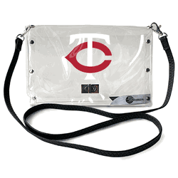Minnesota Twins Clear Envelope Purse STRAP