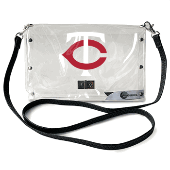 Minnesota Twins Clear Envelope Purse STRAP