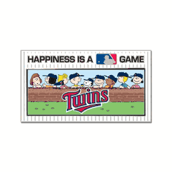 Minnesota Twins Collector Pin Jewelry Card - Peanuts