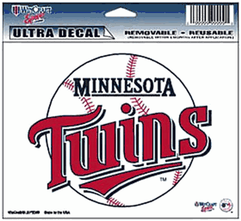 Minnesota Twins Decal 5x6 Ultra Color