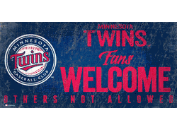 Minnesota Twins Fans Welcome 6x12 Sign