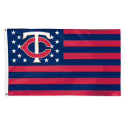 Minnesota Twins Flag 3x5 Deluxe Style Stars and Stripes Design