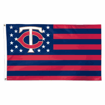 Minnesota Twins Flag 3x5 Deluxe Style Stars and Stripes Design