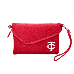 Minnesota Twins Fold Over Crossbody Pebble