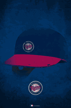 Minnesota Twins Ghost Helmet 17x26