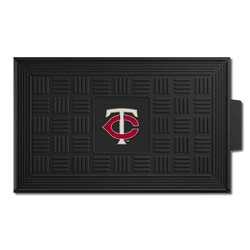 Minnesota Twins Heavy Duty Vinyl Medallion Door Mat - 19.5in. x 31in.