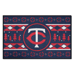 Minnesota Twins Holiday Sweater Starter Mat Accent Rug - 19in. x 30in.