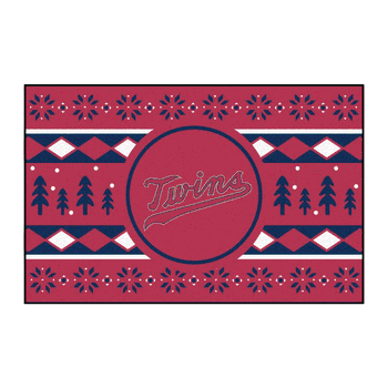 Minnesota Twins Holiday Sweater Starter Mat Accent Rug - 19in. x 30in.