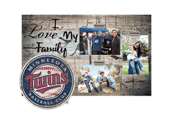 Minnesota Twins I Love my Family Clip Frame
