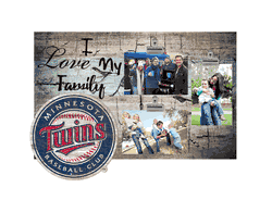 Minnesota Twins I Love my Family Clip Frame