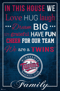 Minnesota Twins In This House 17x26