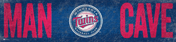 Minnesota Twins Man Cave 6x24 Sign