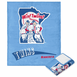 Minnesota Twins MLB CC Throwback Silk Touch Throw Blanket