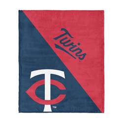Minnesota Twins MLB Halftone Silk Touch Throw Blanket 46x60 inches