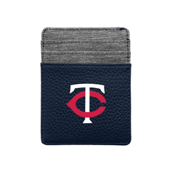 Minnesota Twins Pebble Front Pocket Wallet Navy