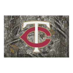 Minnesota Twins Rubber Scraper Door Mat Camo
