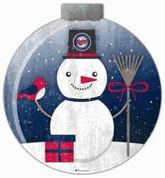 Minnesota Twins Snowglobe 12in Wall Art