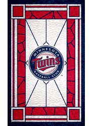 Minnesota Twins Stained Glass 11x19 Wood Sign