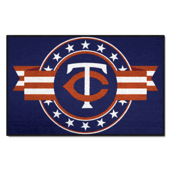 Minnesota Twins Starter Mat Accent Rug - 19in. x 30in. Patriotic Starter Mat