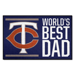 Minnesota Twins Starter Mat Accent Rug - 19in. x 30in. World's Best Dad Starter Mat