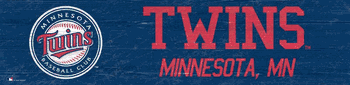 Minnesota Twins Team Name 6x24 Sign