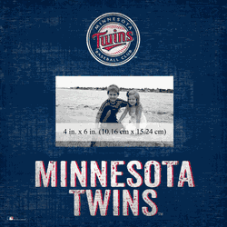 Minnesota Twins Team Name Frame 10"x10"