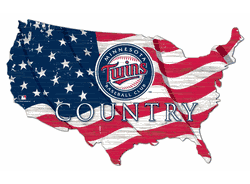 Minnesota Twins USA Shape Flag Cutout