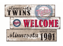 Minnesota Twins Welcome 3 Plank