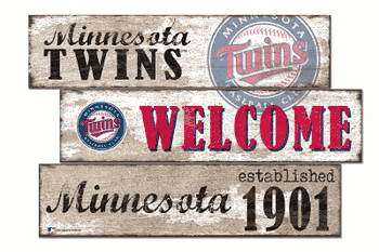 Minnesota Twins Welcome 3 Plank