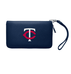 Minnesota Twins Zip Organizer Wallet Pebble Navy