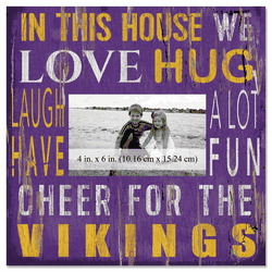 Minnesota Vikings 10x10 In This House Frame